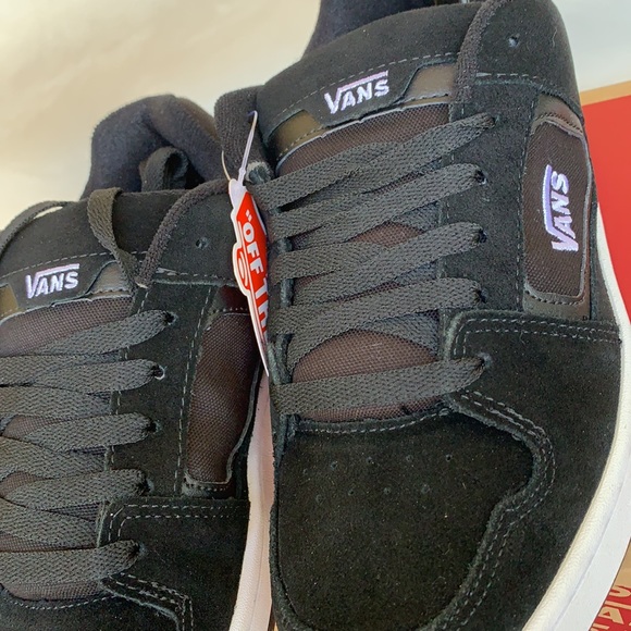 VANS DOCKET SUEDE BLACK/WHITE Men’s - Picture 10 of 16